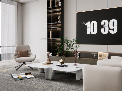 TV wall 22 3D Модель
