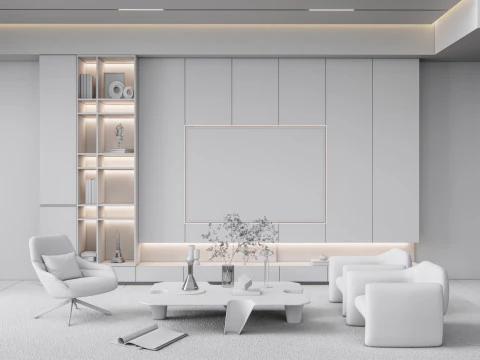 Parete TV 22 Modello 3D