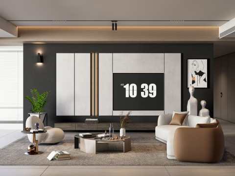 TV wall 23 3Dモデル
