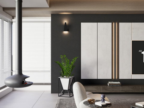 TV wall 23 Modelo 3D