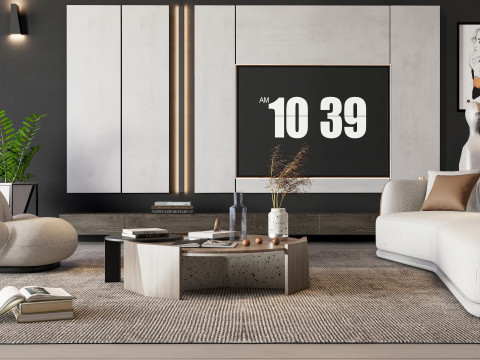 TV wall 23 Modelo 3D