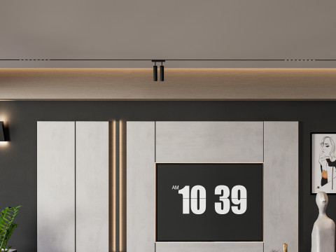 TV wall 23 Modelo 3D