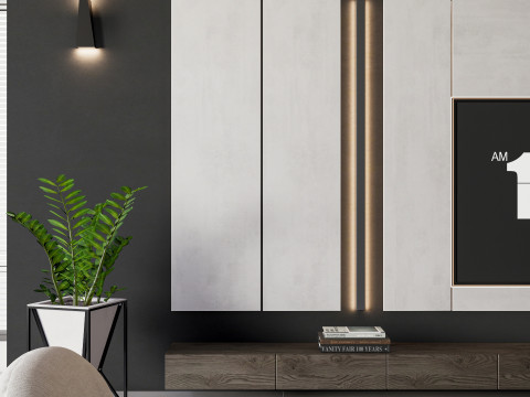 TV wall 23 Modelo 3D