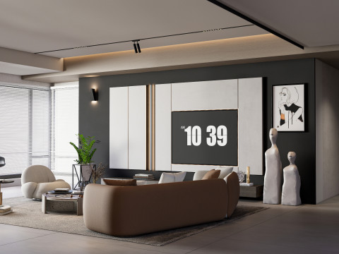 TV wall 23 Modelo 3D