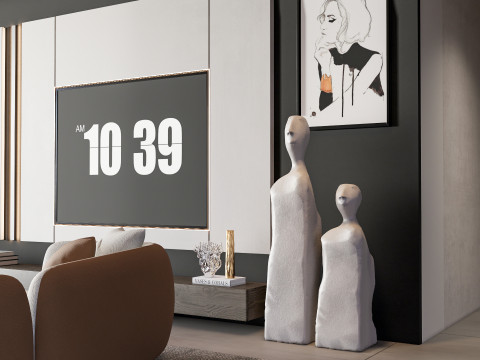 TV wall 23 Modelo 3D