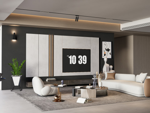 TV wall 23 Modelo 3D