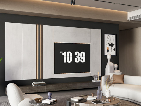 TV wall 23 Modelo 3D