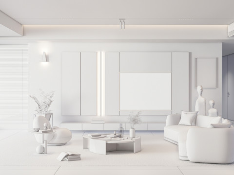 TV wall 23 Modelo 3D