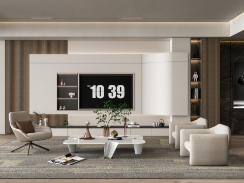 TV wall 26 3D Model