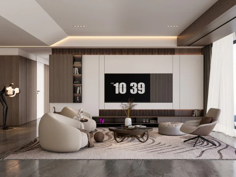 TV-Wand 28 3D Modell