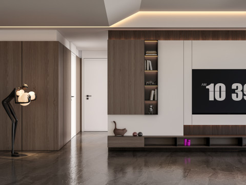 TV wall 28 3D Модель