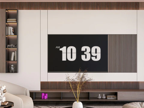 TV-Wand 28 3D Modell