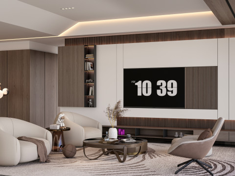 TV wall 28 3D Модель