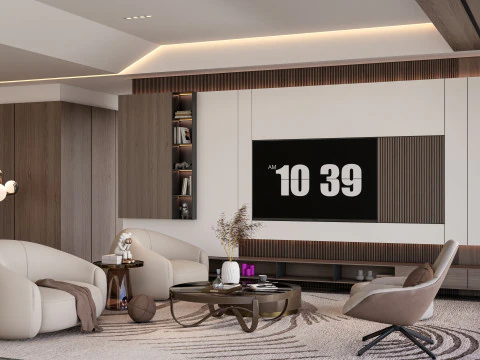 TV-Wand 28 3D Modell