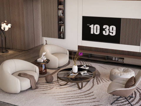 TV wall 28 3D Модель