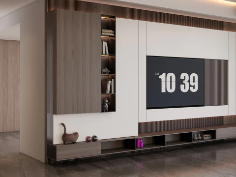 TV-Wand 28 3D Modell