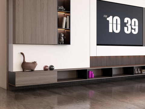 TV wall 28 3D Модель