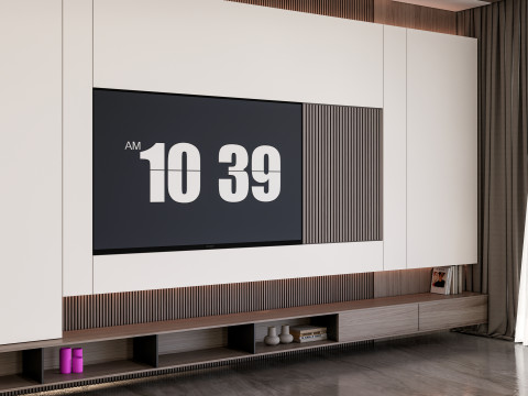 TV wall 28 3D Модель