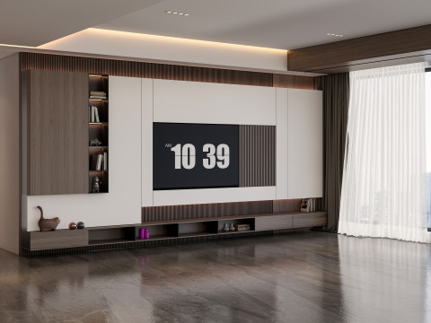 TV wall 28 3D Модель