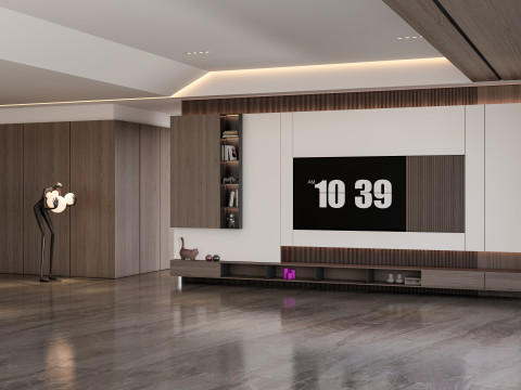 TV wall 28 3D Модель