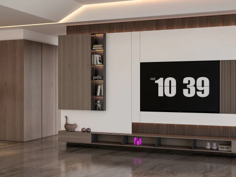 TV-Wand 28 3D Modell