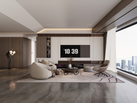 TV wall 28 3D Модель