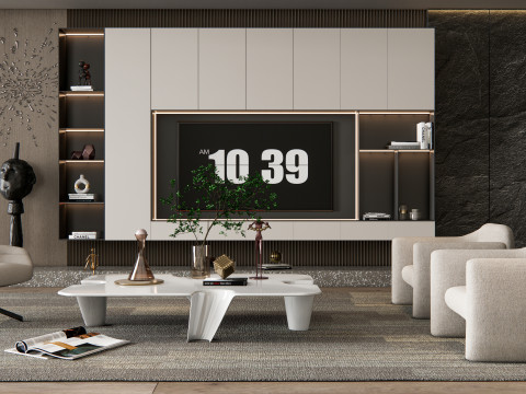 TV wall 29 3D Model