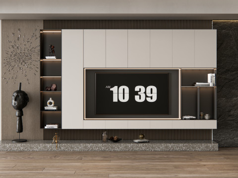 TV wall 29 Model 3D