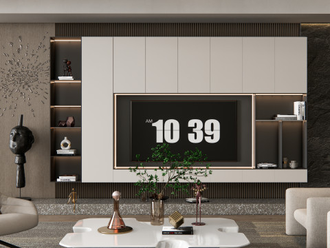 TV wall 29 Model 3D