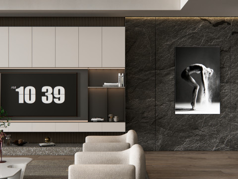 TV wall 29 Model 3D