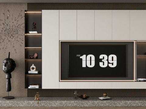 TV wall 29 Model 3D