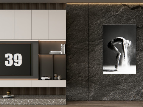 TV wall 29 Model 3D