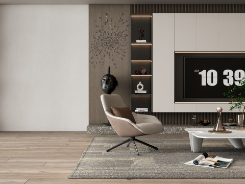 TV wall 29 Model 3D