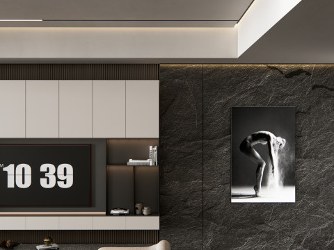 TV wall 29 Model 3D