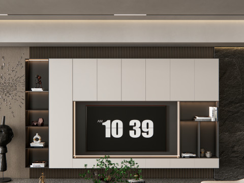TV wall 29 Model 3D