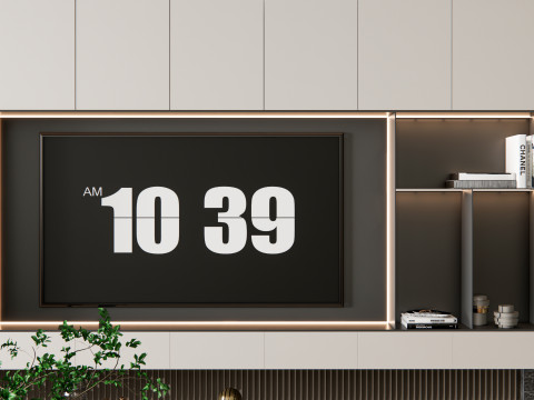TV wall 29 Model 3D
