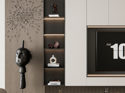 TV wall 29 Model 3D