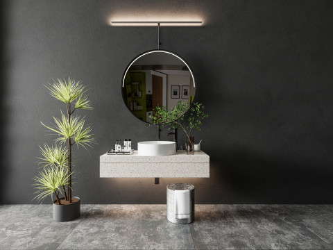 Vanity bathroom set 000 3D Model