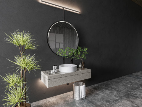 Vanity bathroom set 000 3D Model