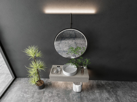 Vanity bathroom set 000 3D Model