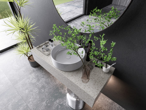 Vanity bathroom set 000 3D Model