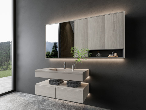 Vanity bathroom set 00 3D Model