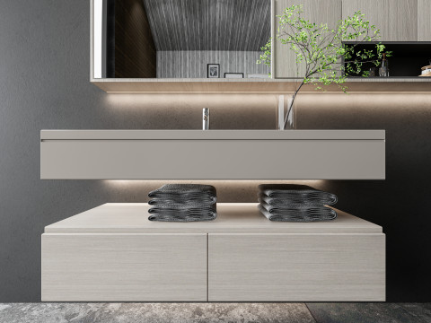 Vanity bathroom set 00 3D Model