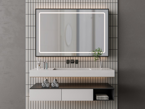 Vanity bathroom set 001 Modelo 3D