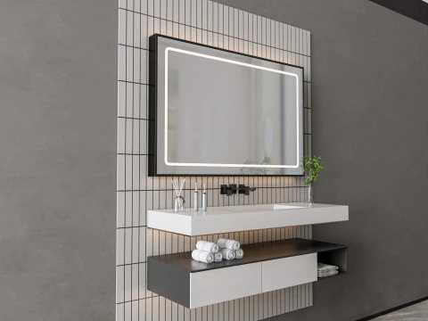 Vanity bathroom set 001 3D Model