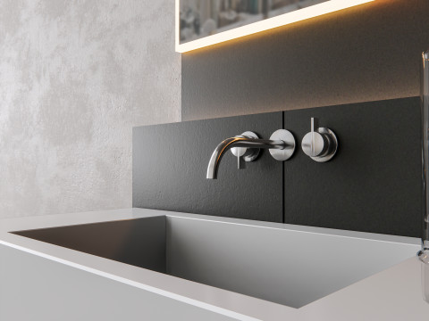 Vanity bathroom set 01 3D Модель