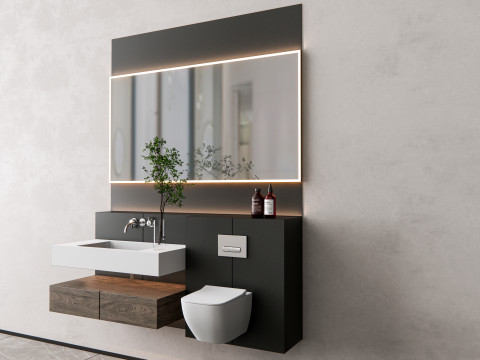 Vanity bathroom set 01 3D Модель