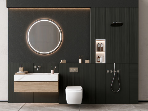 Vanity bathroom set 1 3D Model