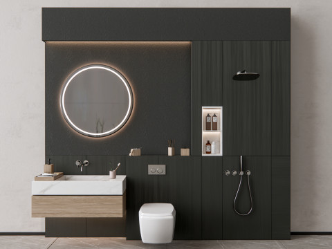 Vanity bathroom set 1 Model 3D