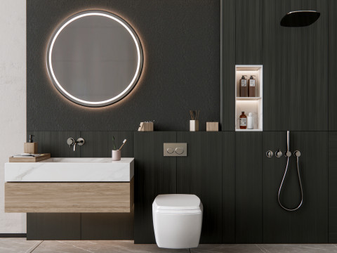 Vanity bathroom set 1 Model 3D